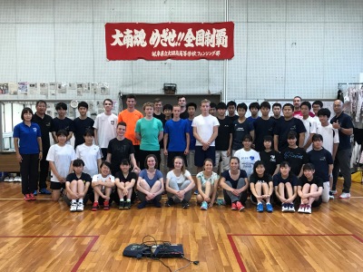 大垣南高校でのフェンシング体験